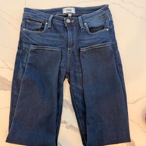 Paige - Women's Dark Blue Verdugo Ankle Jeans, 28